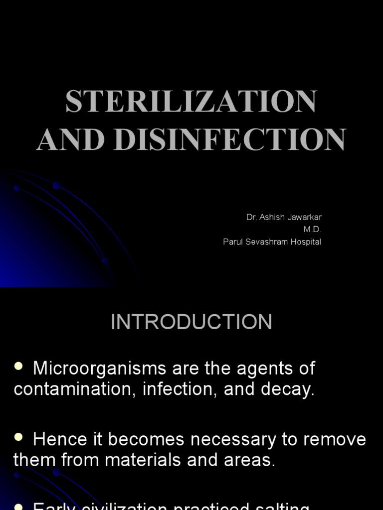 Sterilization and Disinfection PDF Sterilization (Microbiology