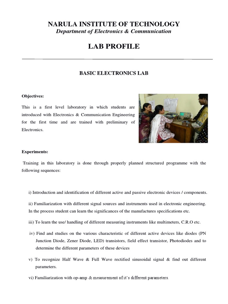 Lab Details ECE PDF | PDF
