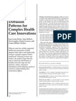 Explaining Diffusion Patterns for Complex Health Care Innovations