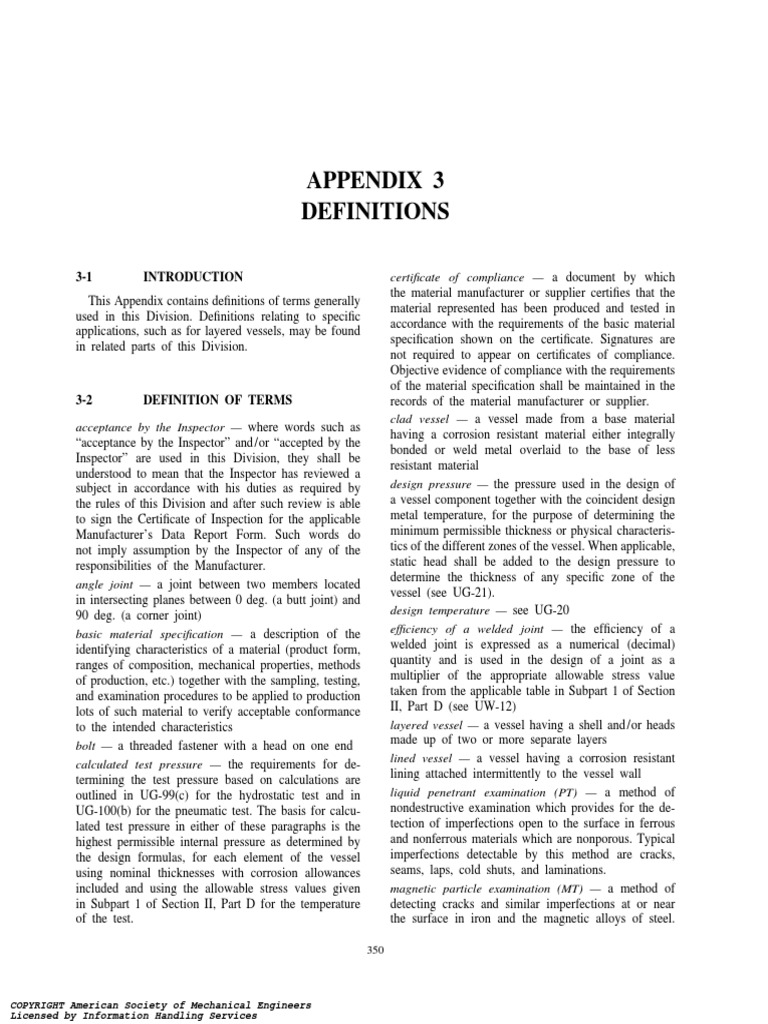 Asme Viii d1 Ma Appendix 3 | PDF | Stress (Mechanics) | Specification ...