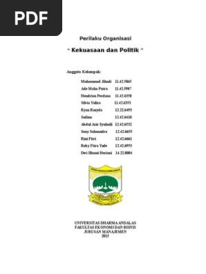 Perilaku Organisasi Kekuasaan Dan Politik
