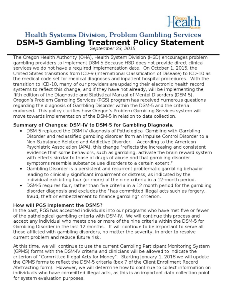 Inpatient gambling treatment oregon city
