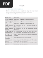 Character or Text Functions:: Week5 - Lab4