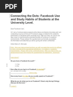 Connecting The Dots: Facebook Use and Studying Correlated