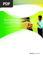 Services Provider License Agreement Program Guide 2011