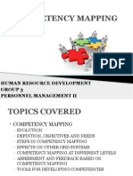 Competency Mapping: Human Resource Development Group 3 Personnel Management Ii