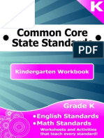 Kindergarten Common Core Workbook Sample