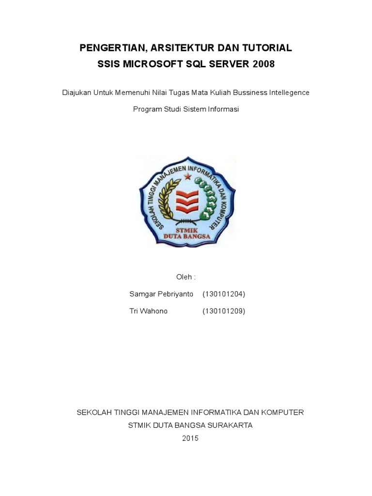 Arsitektur SSIS SQL Server 2008 | PDF | Komputer