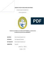 Breve Análisis de La Sentencia Constitucional 0112