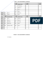 Friday - Gta Assessment Schedule G8 HHS G9 HSS 103 HSS 104 HSS