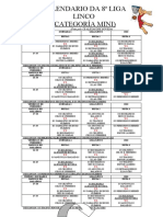 Calendario Da 8 Liga Linco (Categoría Mini)