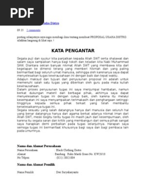 19+ Contoh proposal usaha distro pdf information