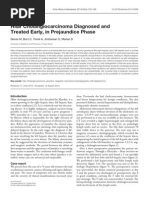 Hilar Cholangiocarcinoma Diagnosed and Treated Early, in Prejaundice Phase