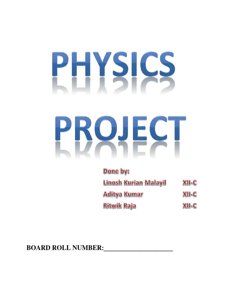 Physics Project-Finding Refractive Index of Transparent Liquid | PDF ...