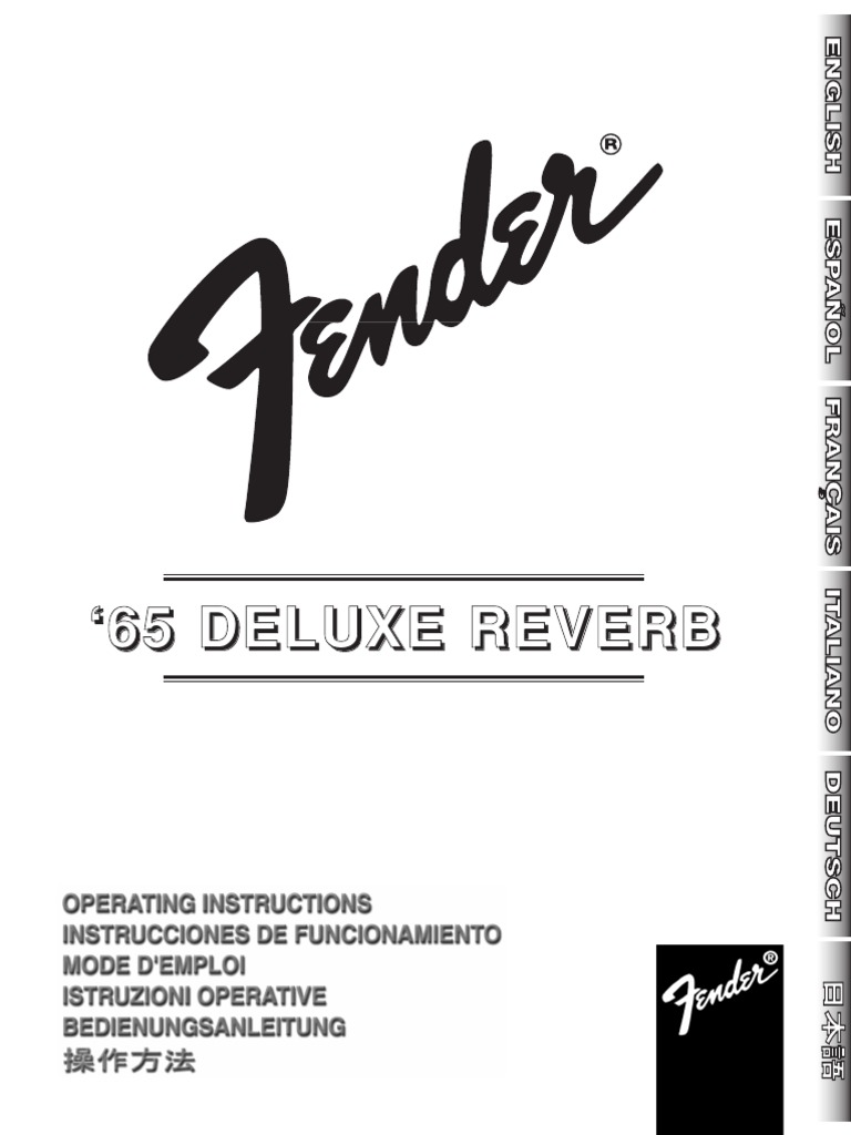 65 Deluxe Reverb Manual PDF PDF Amplifier Vacuum Tube