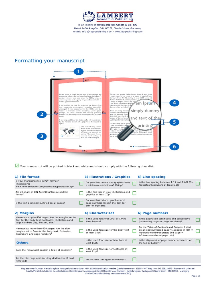 Formatting Requirements PDF | PDF | Writing | Text
