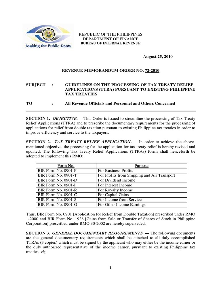 TTRA Processing Guidelines and Requirements | PDF | Finance & Money ...