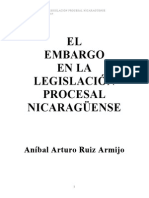 El Embargo en La Legislación Procesal Nicaragüense (1)