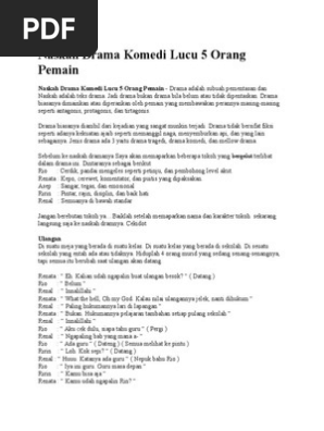 Naskah Drama Komedi Lucu 5 Orang Pemain