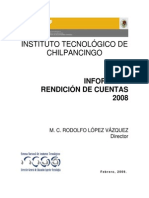 Informe de Rendicion de Cuentas 2008 ITChilpancingo