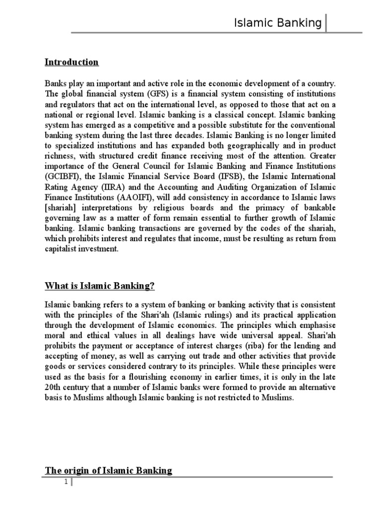 Islamic Banking: Principles and Growth | PDF | Islamic Banking And ...