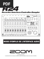 Zoom R24 Mode d'emploi de l'interface audio (French)