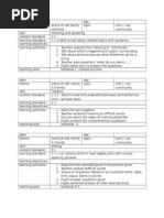 Leson Plan KSSR Year 4 Unit 1 and 2