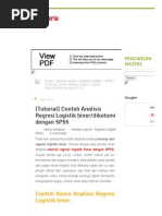 Download Tutorial Contoh Analisis Regresi Logistik biner_dikotomi dengan SPSS - Statistik Ceriapdf by De la Miesere SN286823881 doc pdf