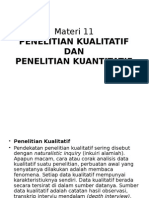 Metode Penelitian Kualitatif dan Kuantitatif