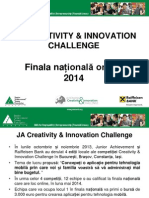 JA Creativity Innovation Challenge - Finala Nationala