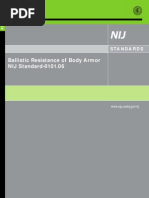 NIJ Standard 0101.06 Ballistic Resistance of Body Armor