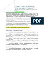 Preguntas de Sociedad Movimiineteo Scssociales 23 de Octubre Viernes