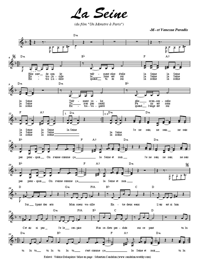 La Seine Music Score