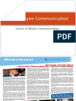 PR-Employee Communication: Forms of Media Communication