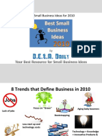 Best Small Business Ideas and Opportunities For 2010