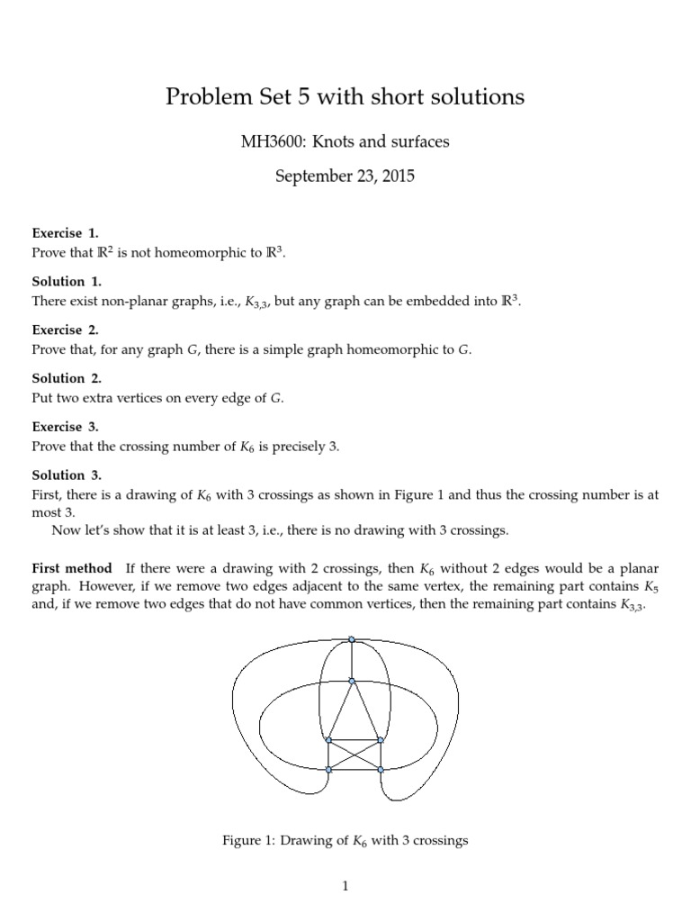 Topology Problem Set Solutions | PDF | Mathematical Analysis | Topology