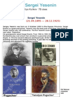 Biography Sergei Yesenin