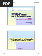 TG 011 2009 AULA 05 Integração Concepção Projeto Obras