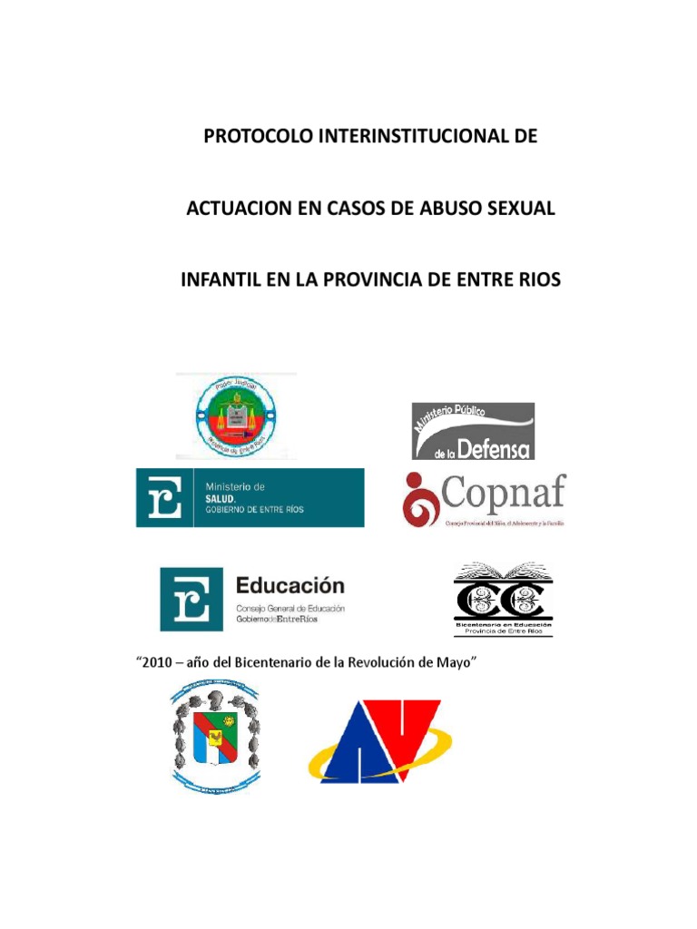 Protocolo de Actuación en Abuso Infantil ER | PDF | Educación sexual ...