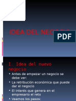 Pautas Para Elaborar La Idea de Negocio