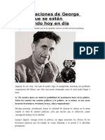 10 Afirmaciones de George Orwell Que Se Están Cumpliendo Hoy en Día