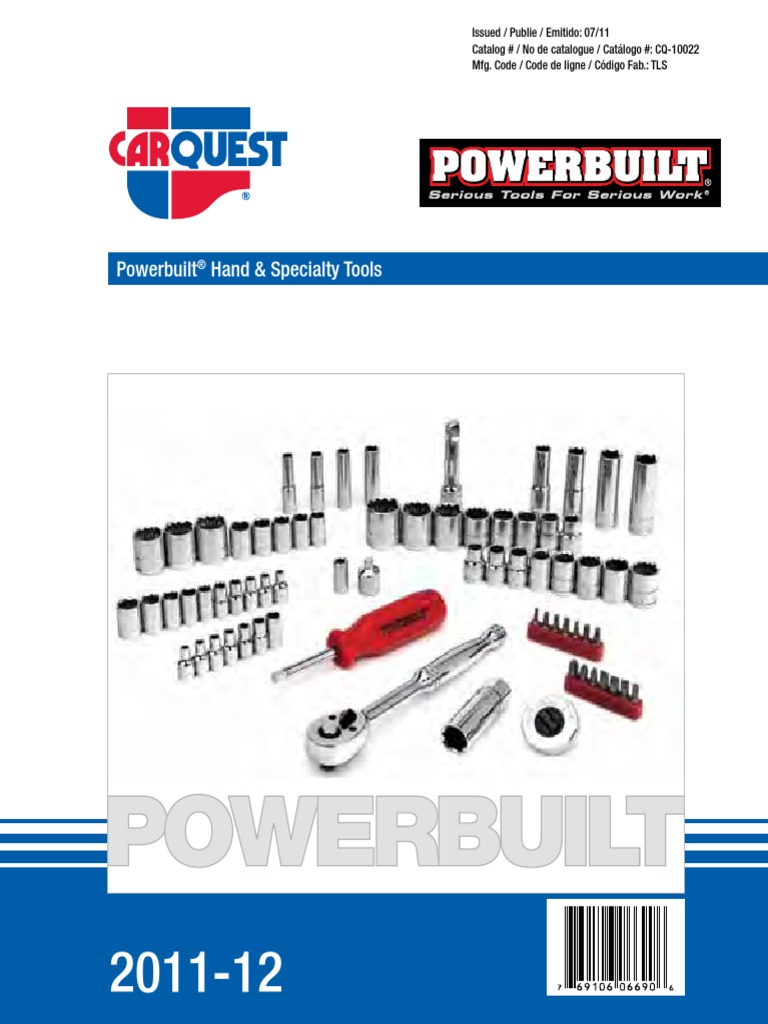 Powerbuilt Slotted Screwdriver 1//4-Inch x 6-Inch 646013