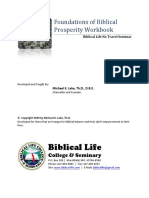 Foundations of Biblical Prosperity Workbook