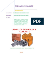 Trabajo Ladrillos de Arcilla y Concreto