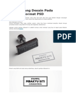 Cara Pasang Desain Pada Mockup Format PSD