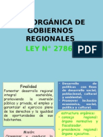 Ley Orgánica de Gobiernos Raegionales