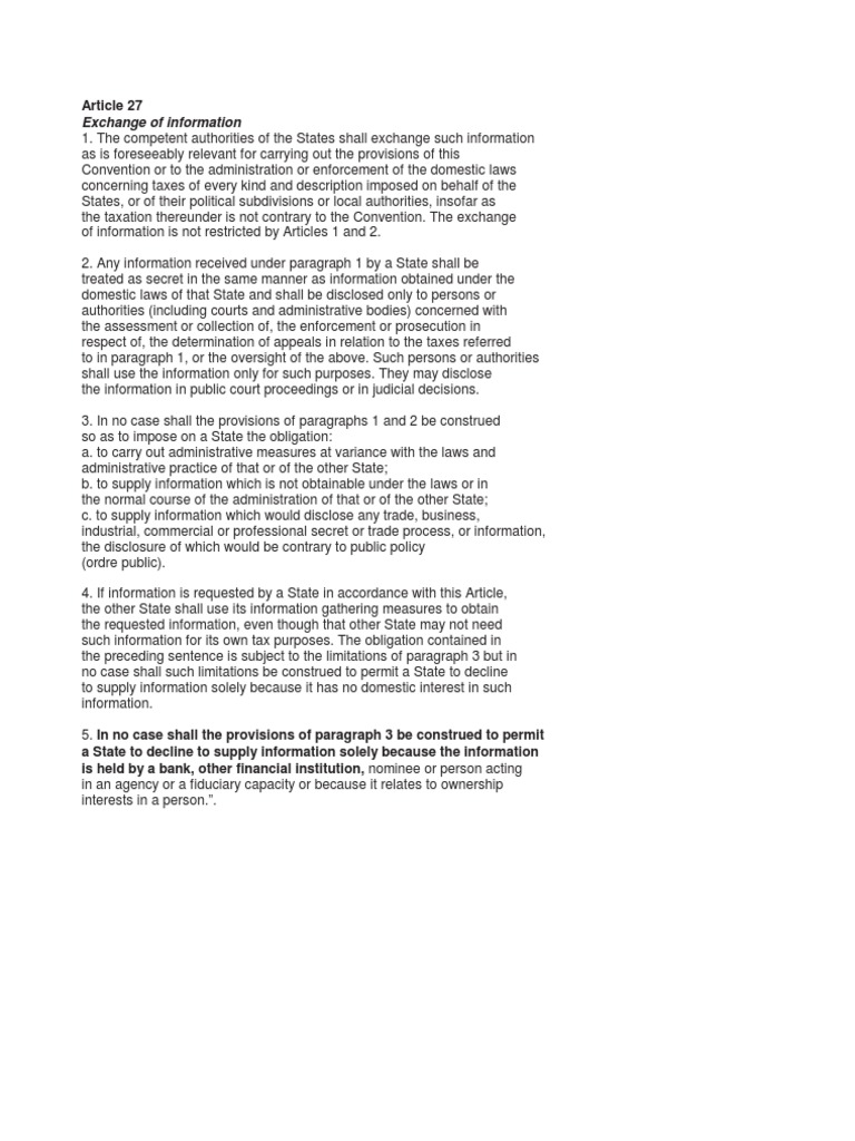 Tax Information Exchange Guidelines | PDF | Discovery (Law) | Taxes