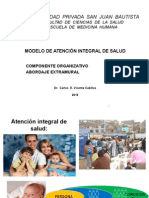 Modelo integral salud: Abordaje extramural