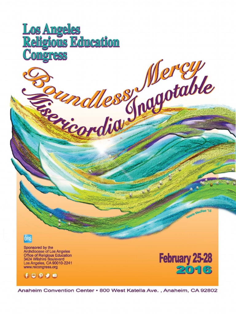 RECongress 2016 Registration Guidebook Mercy Jesus