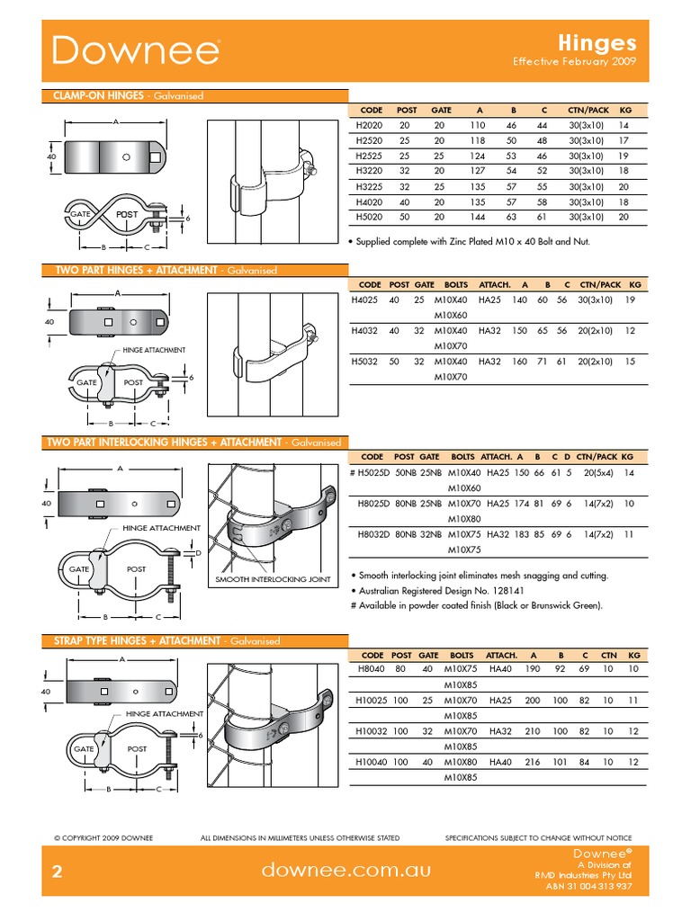 Downee Gate Catalogue | PDF | Galvanization | Screw